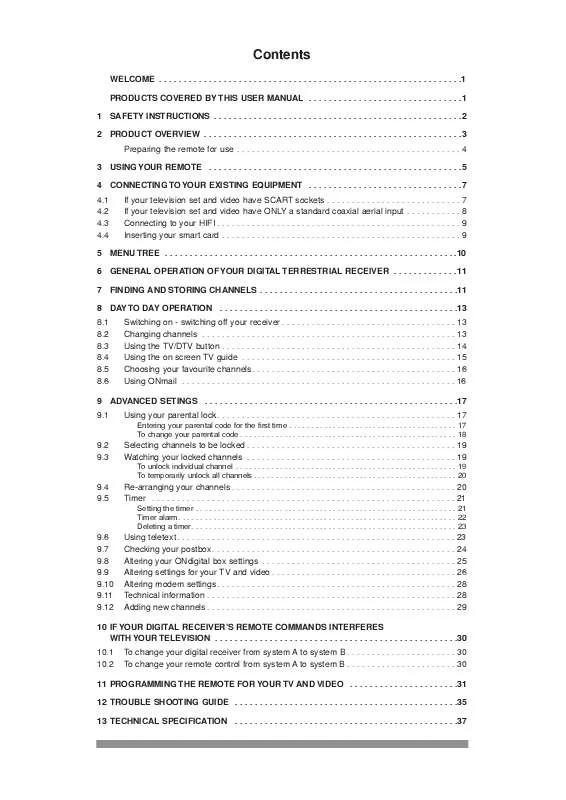 Mode d'emploi PHILIPS DTX6372-05A