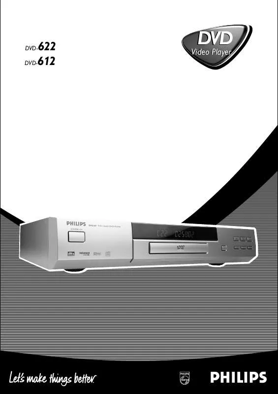 Mode d'emploi PHILIPS DVD612-001