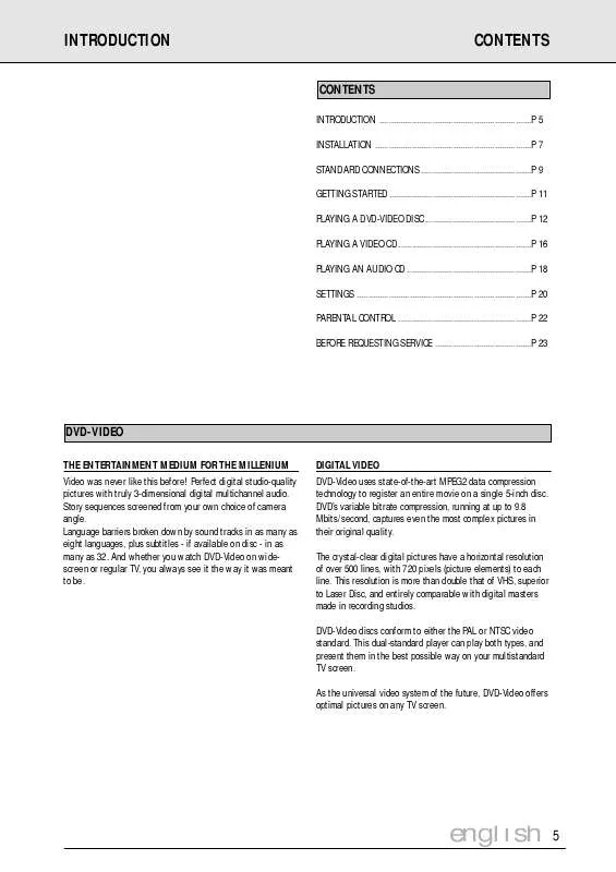 Mode d'emploi PHILIPS DVD710-001