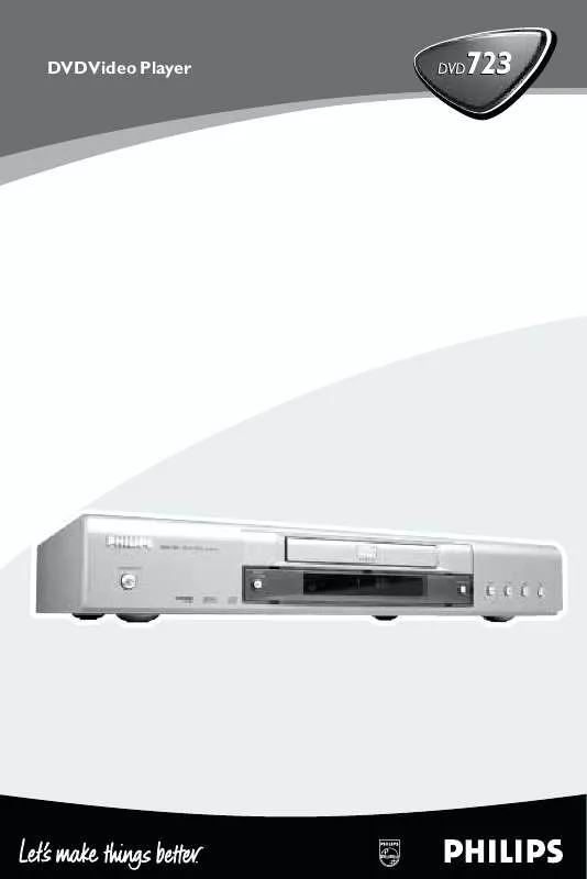 Mode d'emploi PHILIPS DVD723