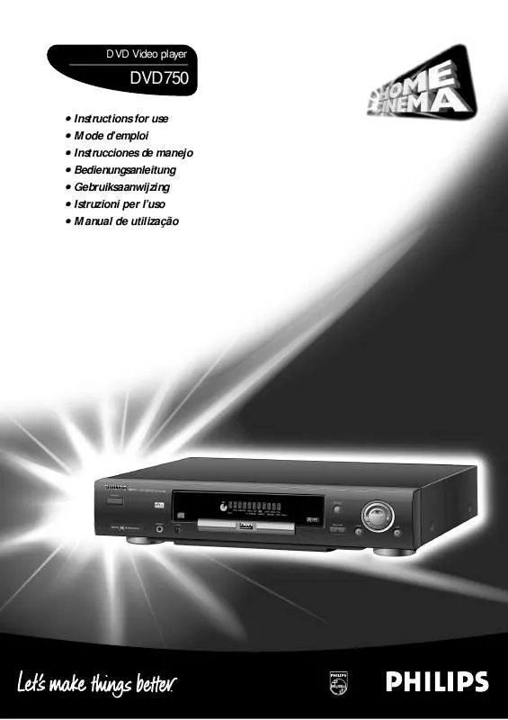 Mode d'emploi PHILIPS DVD750