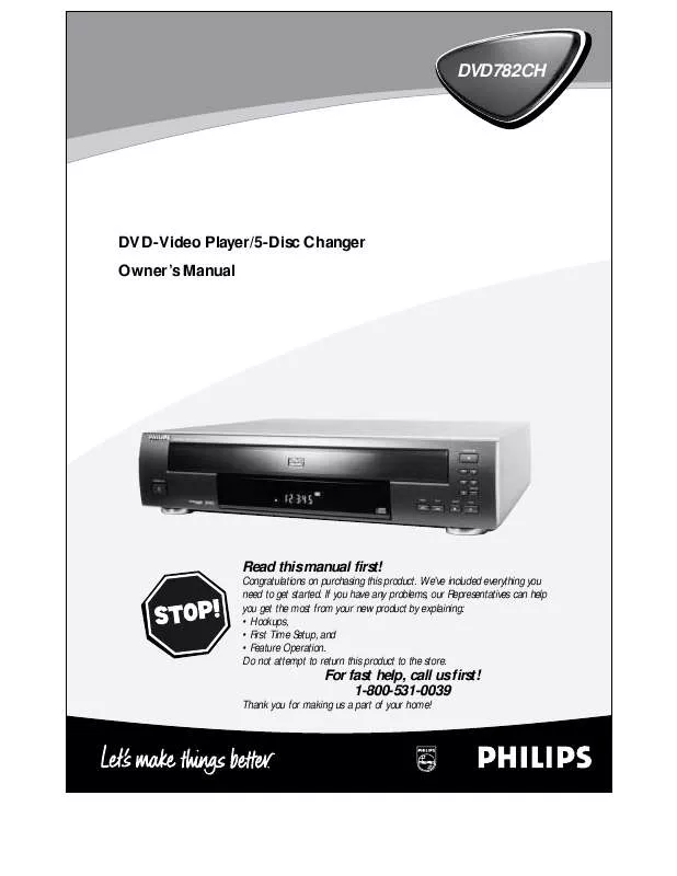 Mode d'emploi PHILIPS DVD782CH