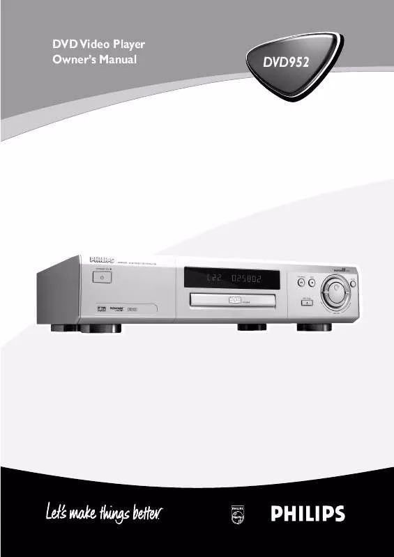 Mode d'emploi PHILIPS DVD952