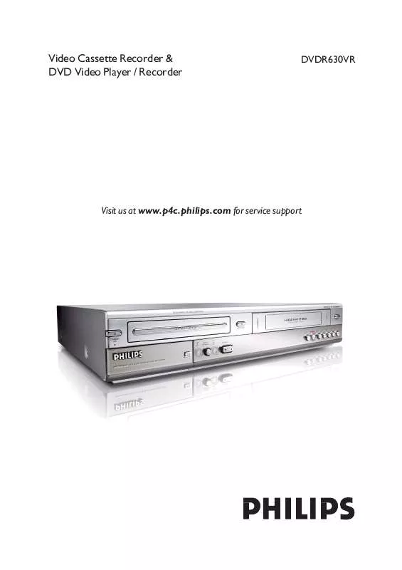 Mode d'emploi PHILIPS DVDR630VR