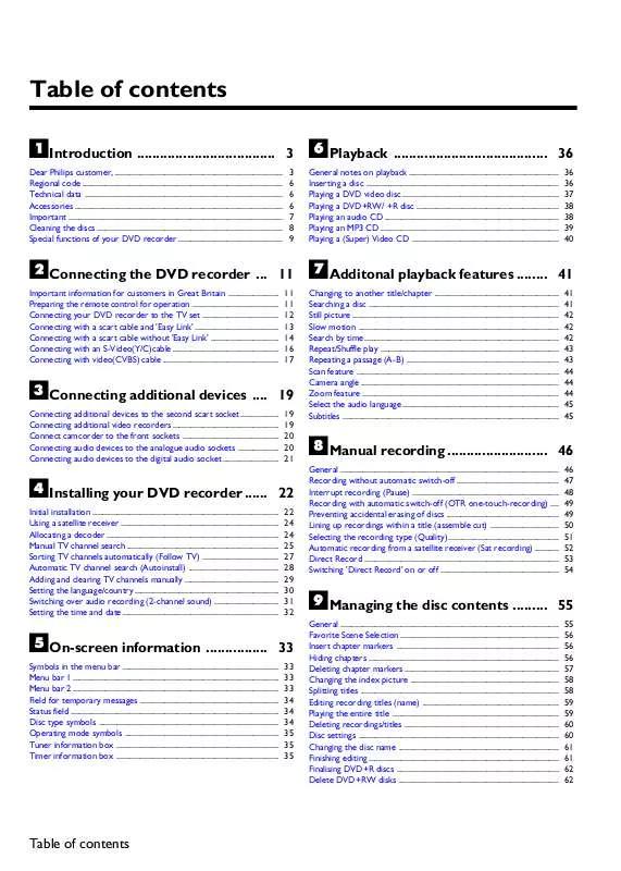 Mode d'emploi PHILIPS DVDR70-051