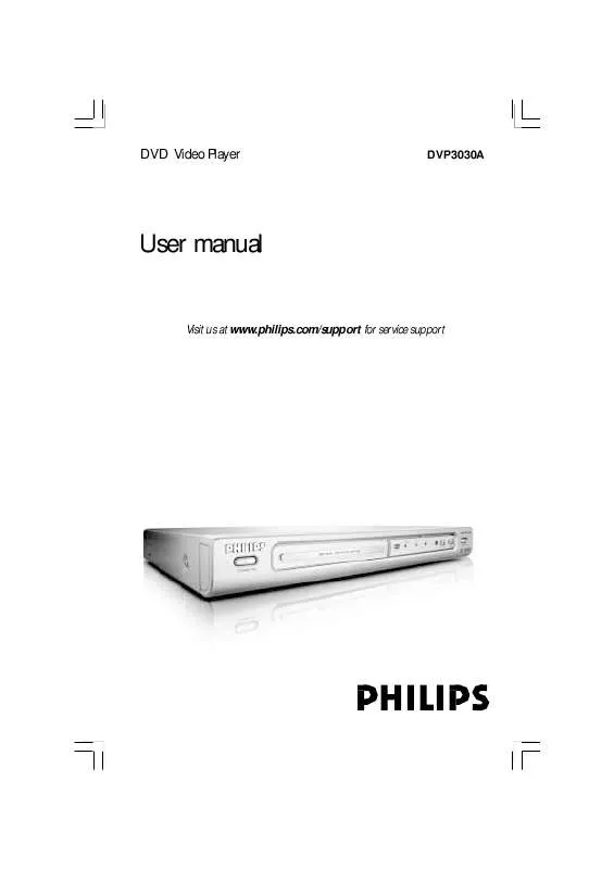 Mode d'emploi PHILIPS DVP3030A