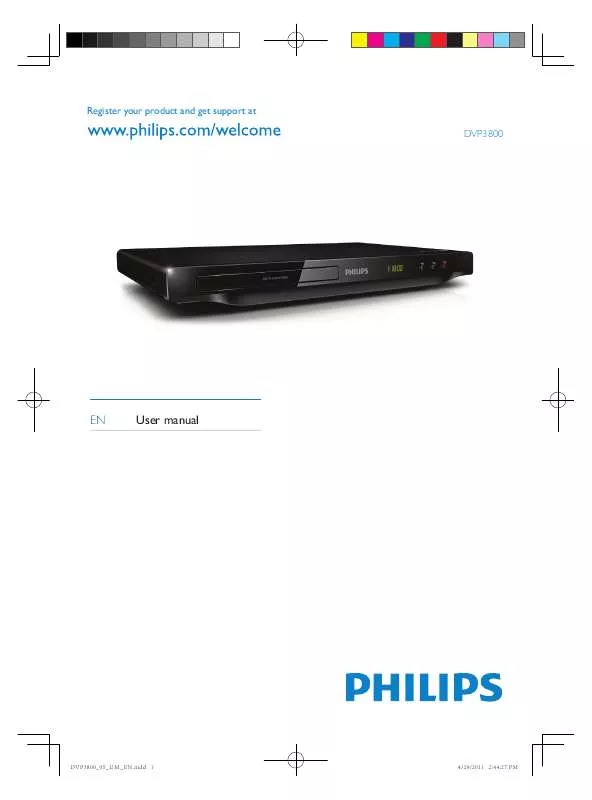 Mode d'emploi PHILIPS DVP-3800