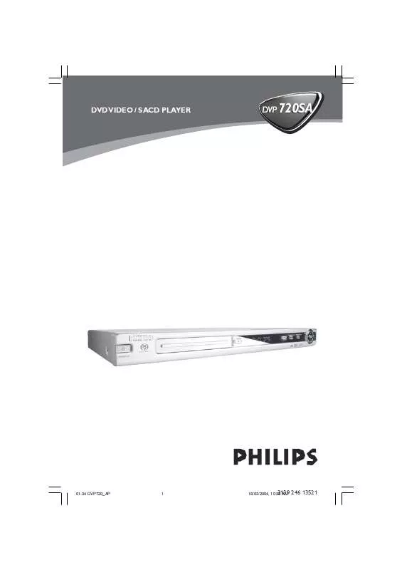 Mode d'emploi PHILIPS DVP720SA