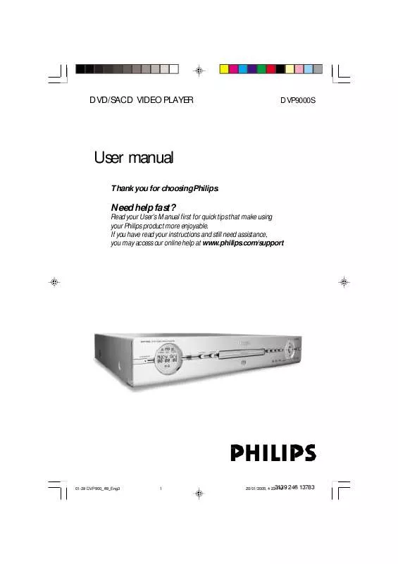 Mode d'emploi PHILIPS DVP9000S