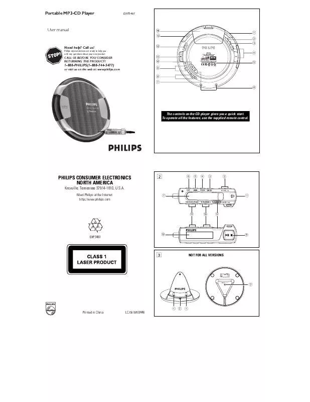 Mode d'emploi PHILIPS EXP3461