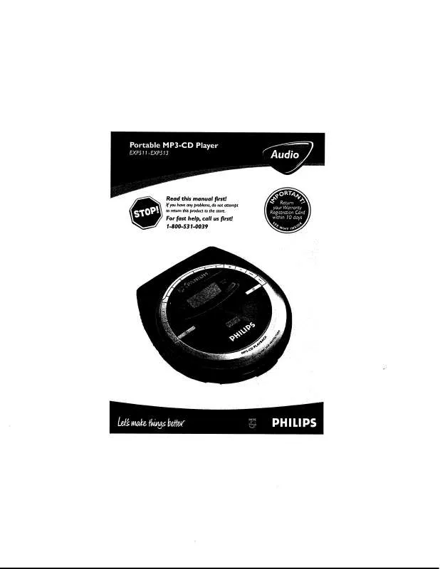 Mode d'emploi PHILIPS EXP510