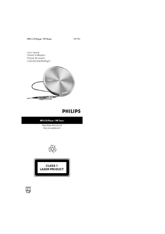 Mode d'emploi PHILIPS EXP7361/05Z