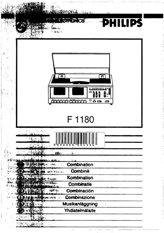 Mode d'emploi PHILIPS F1180