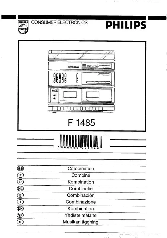 Mode d'emploi PHILIPS F1485