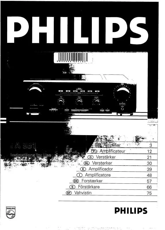 Mode d'emploi PHILIPS FA951/00S