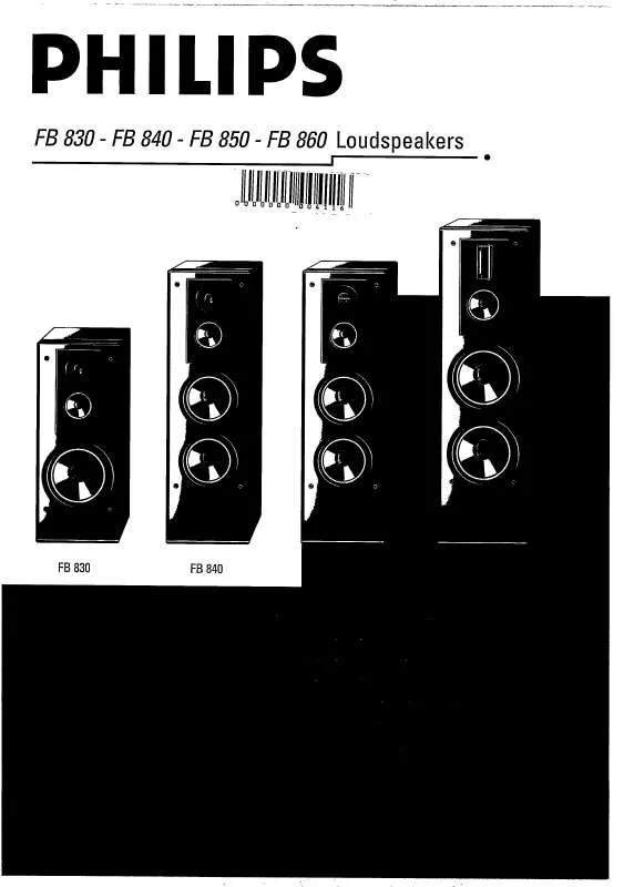 Mode d'emploi PHILIPS FB840/00B