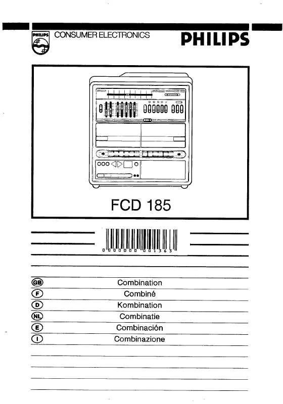 Mode d'emploi PHILIPS FCD185