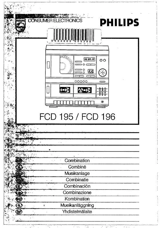 Mode d'emploi PHILIPS FCD195