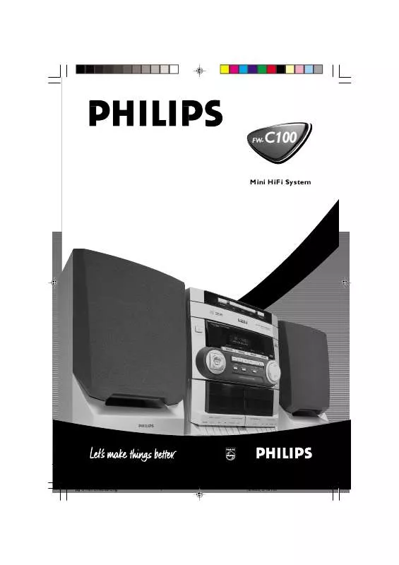 Mode d'emploi PHILIPS FW-C100-21M