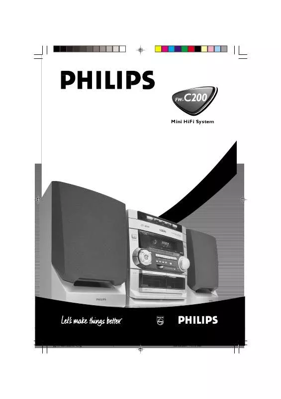 Mode d'emploi PHILIPS FW-C200-21M