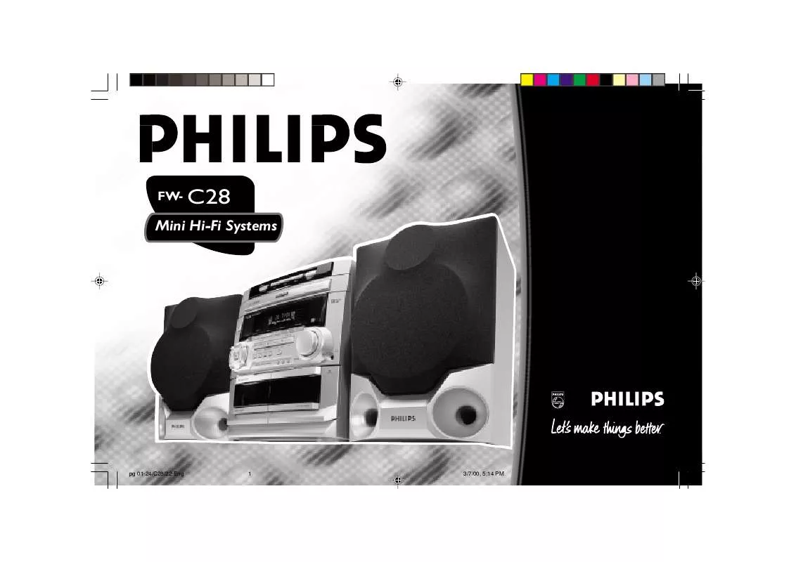 Mode d'emploi PHILIPS FW-C28