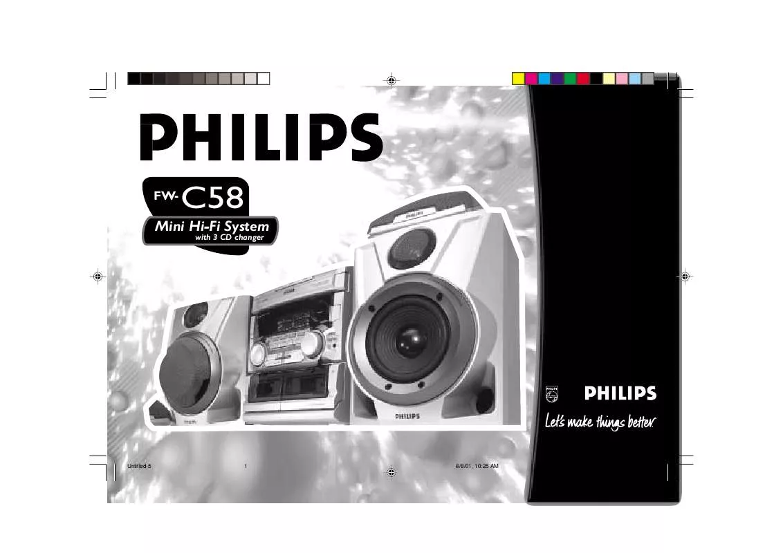 Mode d'emploi PHILIPS FW-C58/21M