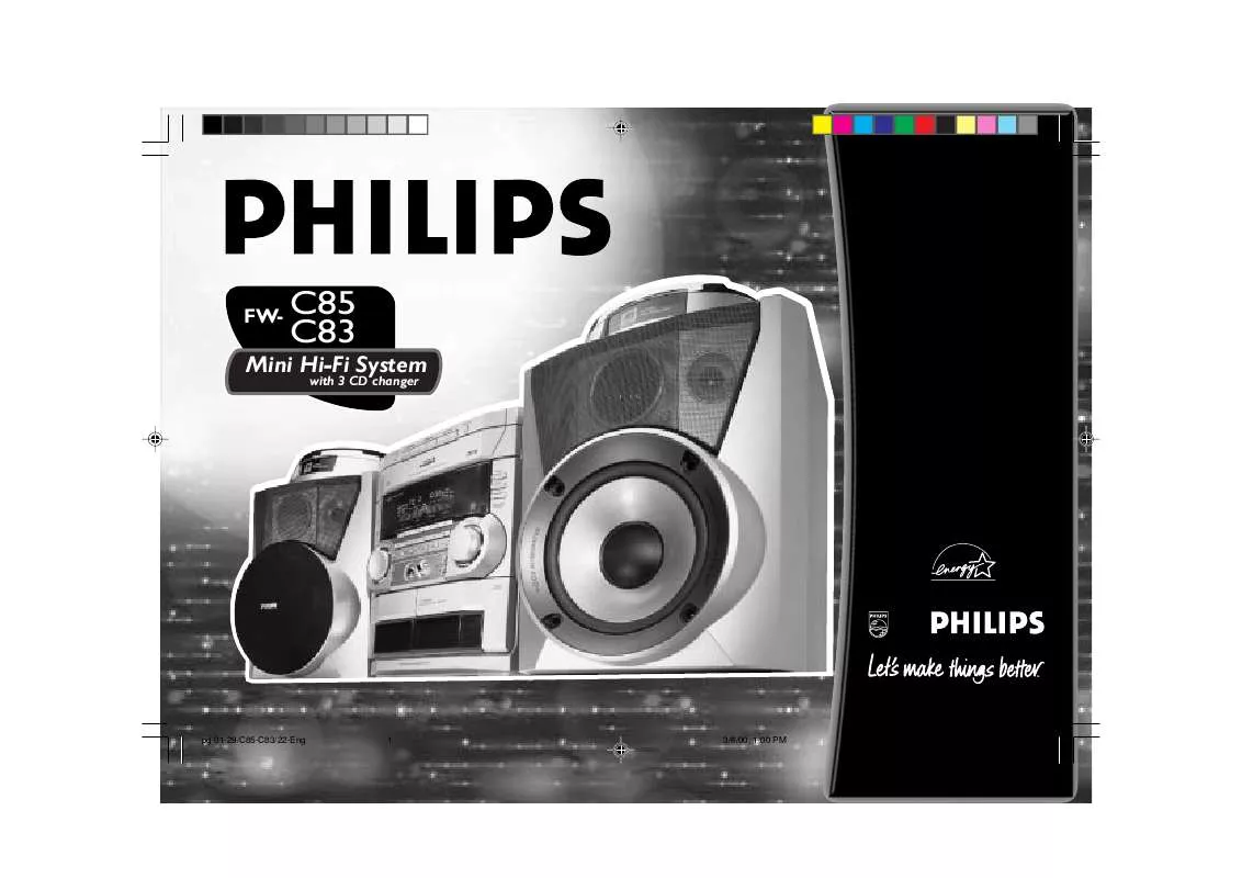 Mode d'emploi PHILIPS FW-C85-02RW