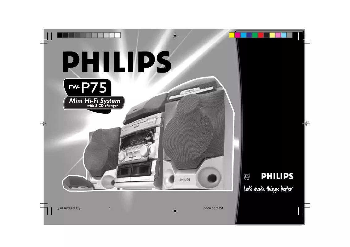 Mode d'emploi PHILIPS FW-P75