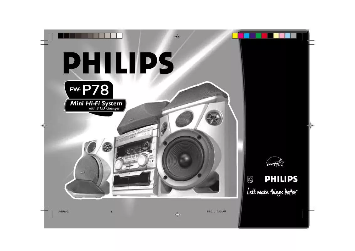 Mode d'emploi PHILIPS FW-P78/21M