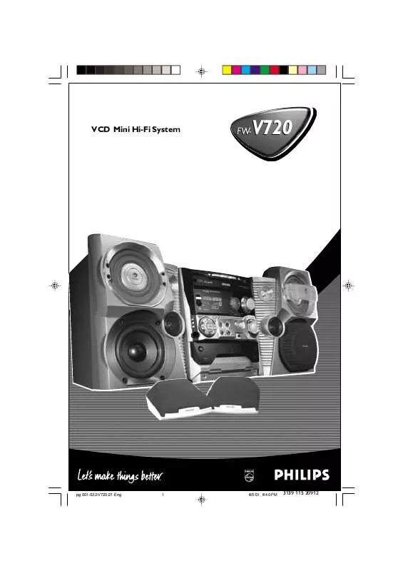 Mode d'emploi PHILIPS FW-V720-21M