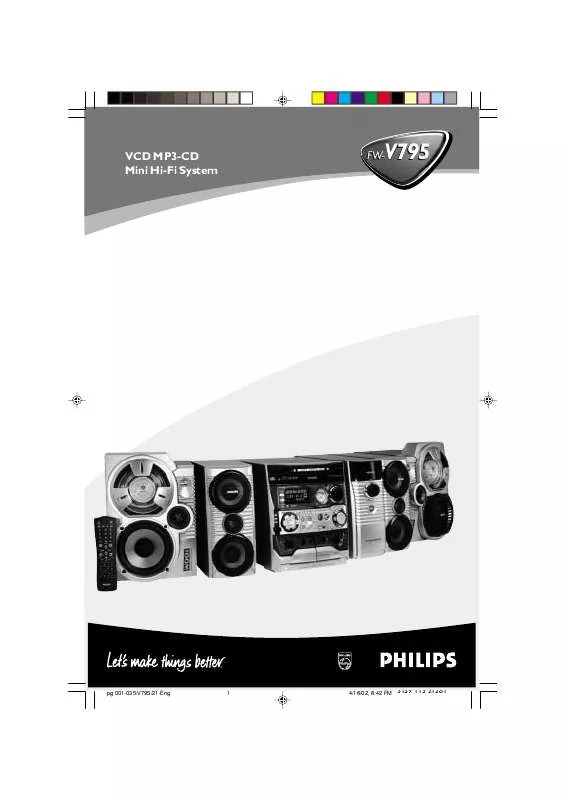 Mode d'emploi PHILIPS FW-V795-21M