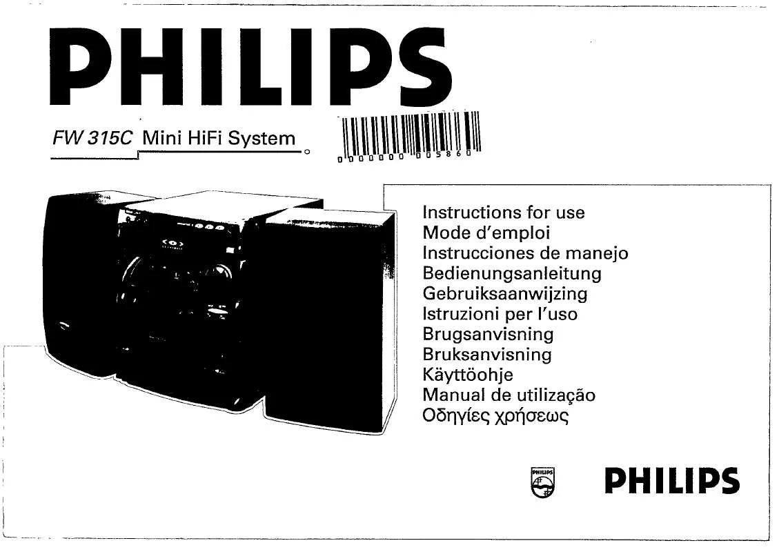 Mode d'emploi PHILIPS FW315C