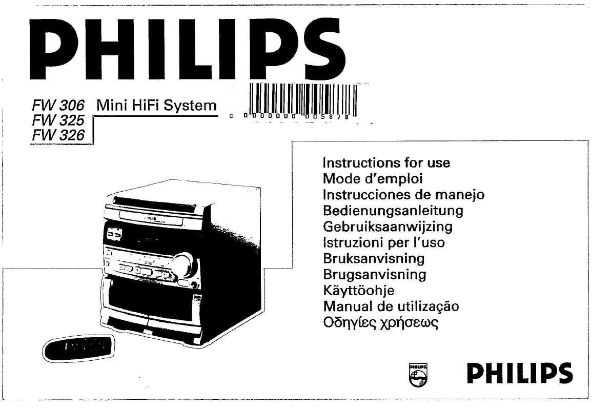 Mode d'emploi PHILIPS FW325