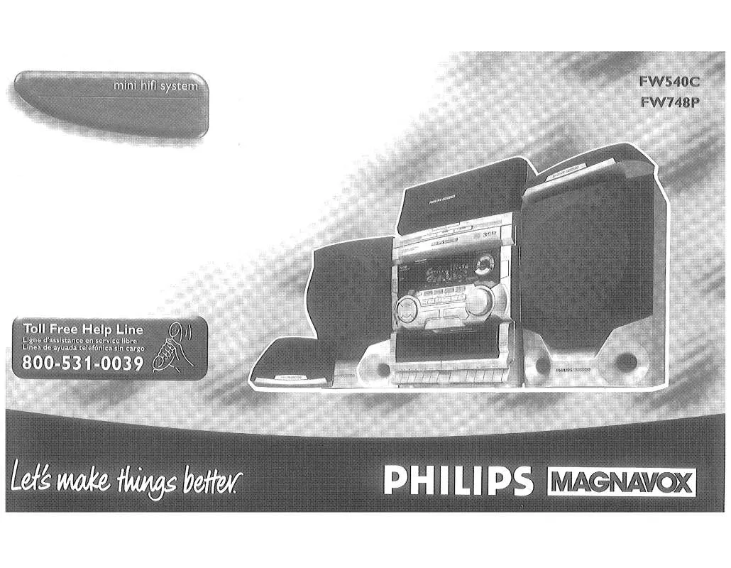 Mode d'emploi PHILIPS FW540C