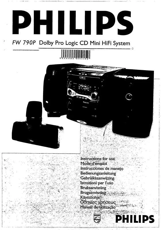 Mode d'emploi PHILIPS FW790P