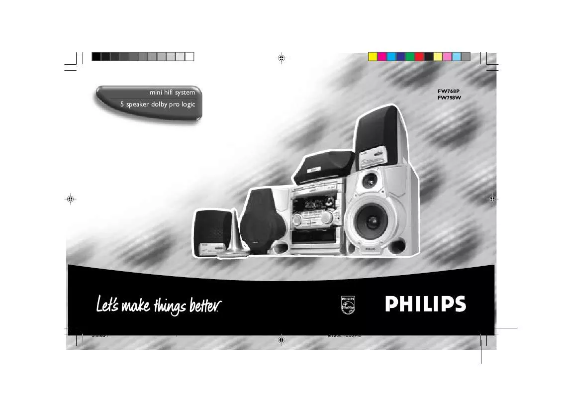 Mode d'emploi PHILIPS FW798W