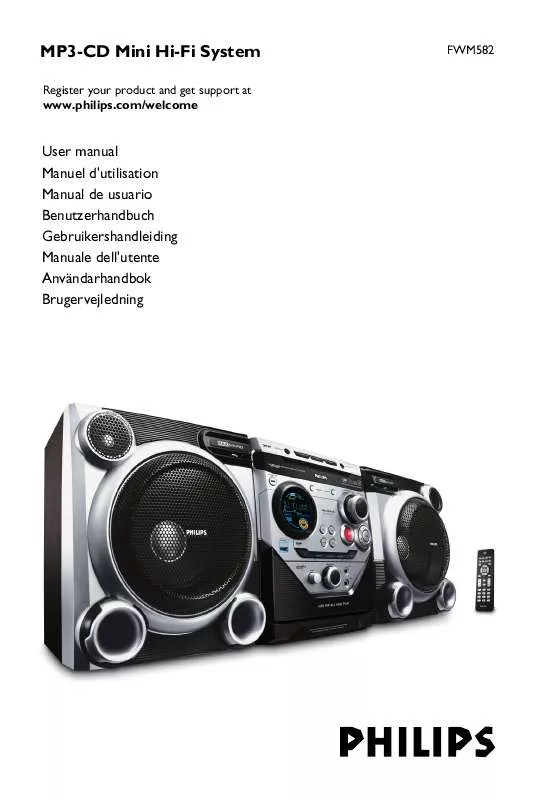 Mode d'emploi PHILIPS FWM582