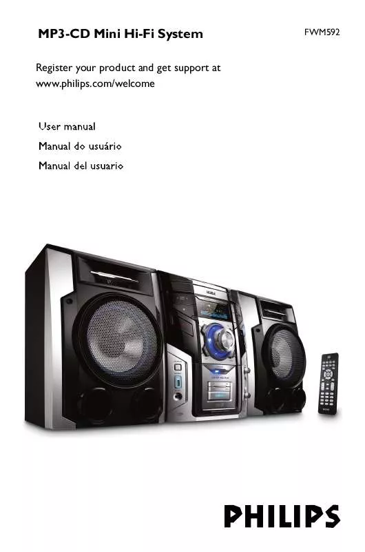 Mode d'emploi PHILIPS FWM592