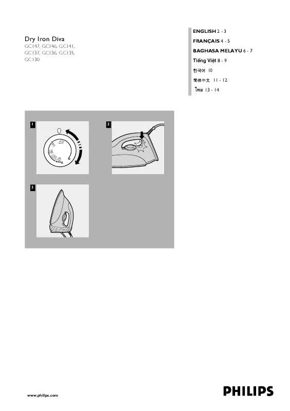 Mode d'emploi PHILIPS GC135