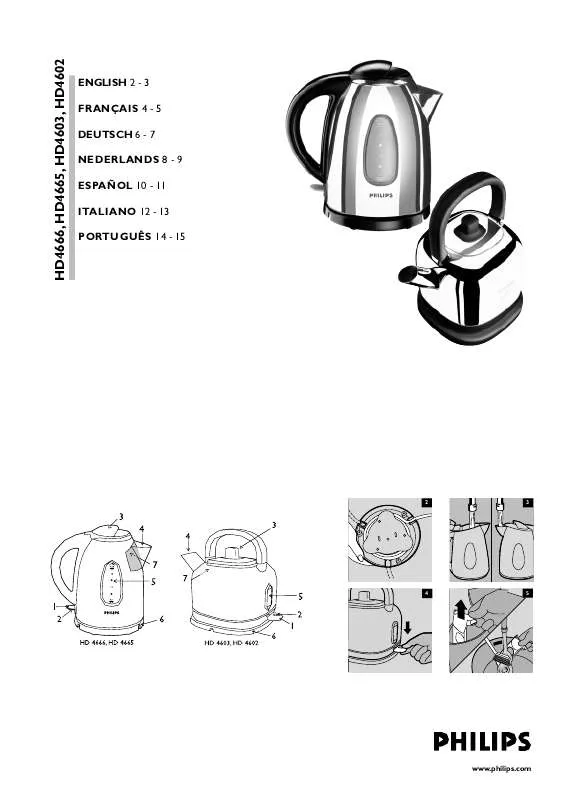 Mode d'emploi PHILIPS HD4602