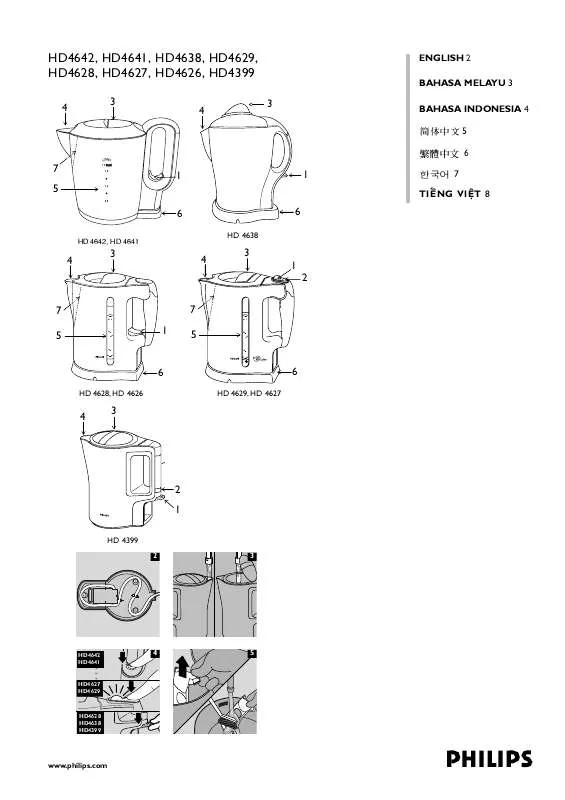 Mode d'emploi PHILIPS HD4627