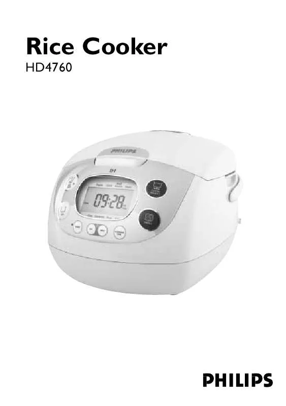 Mode d'emploi PHILIPS HD4760