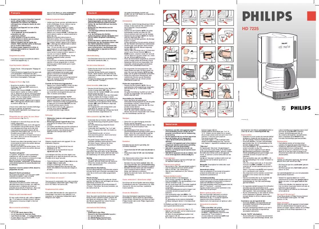 Mode d'emploi PHILIPS HD7225