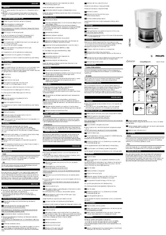 Mode d'emploi PHILIPS HD7460