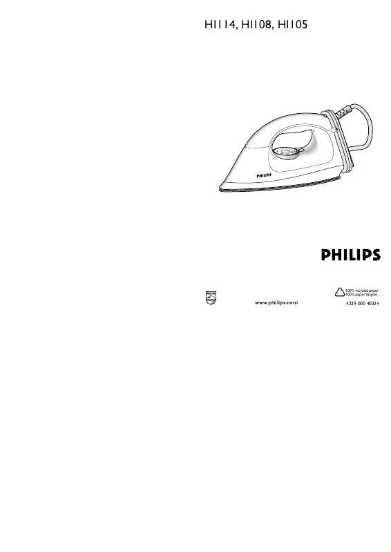 Mode d'emploi PHILIPS HI108