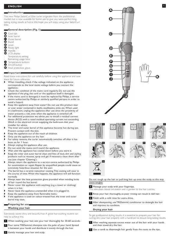 Mode d'emploi PHILIPS HP4659