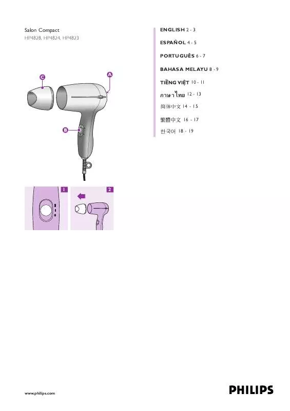 Mode d'emploi PHILIPS HP4828