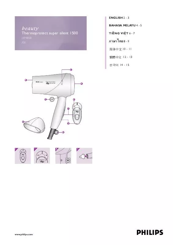 Mode d'emploi PHILIPS HP4858