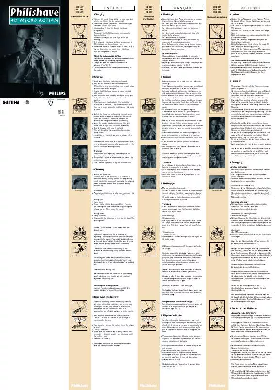 Mode d'emploi PHILIPS HQ485