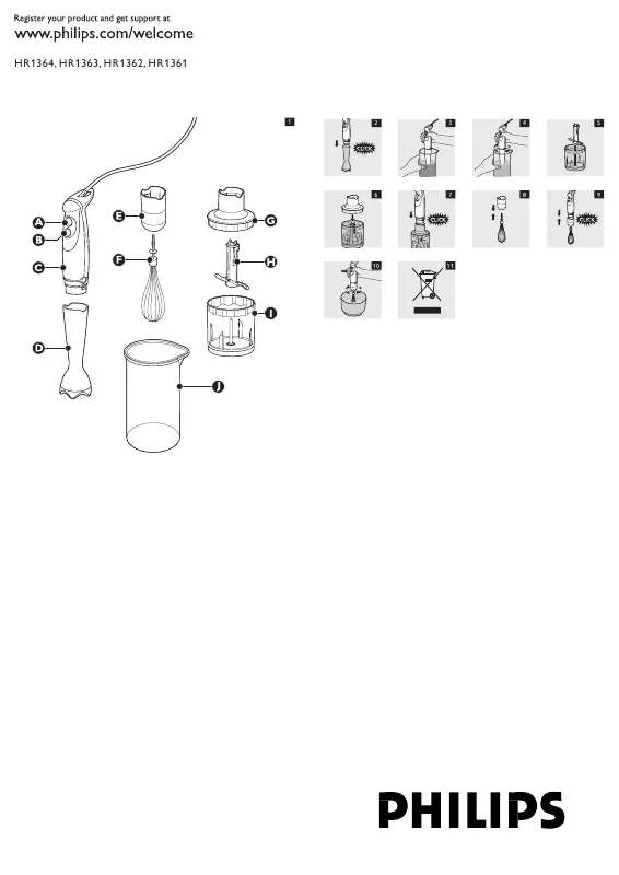 Mode d'emploi PHILIPS HR1361